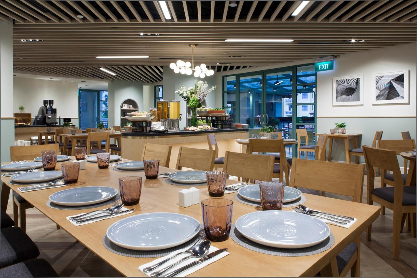 Fraser Place Robertson Walk Szingapúr Kültér fotó The dining room at the new building